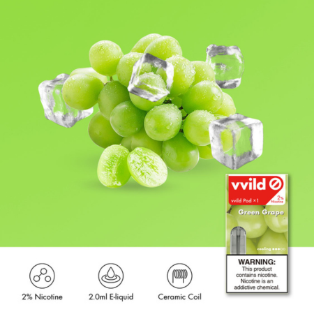 Vvild V6 Pods【Green Grape】