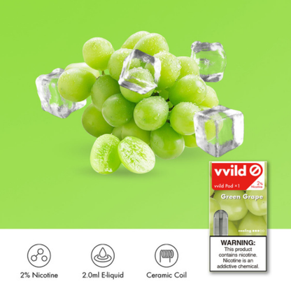 Vvild V6 Pods【Green Grape】