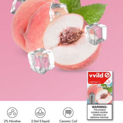 Vvild V6 Pods【Peach Ice】